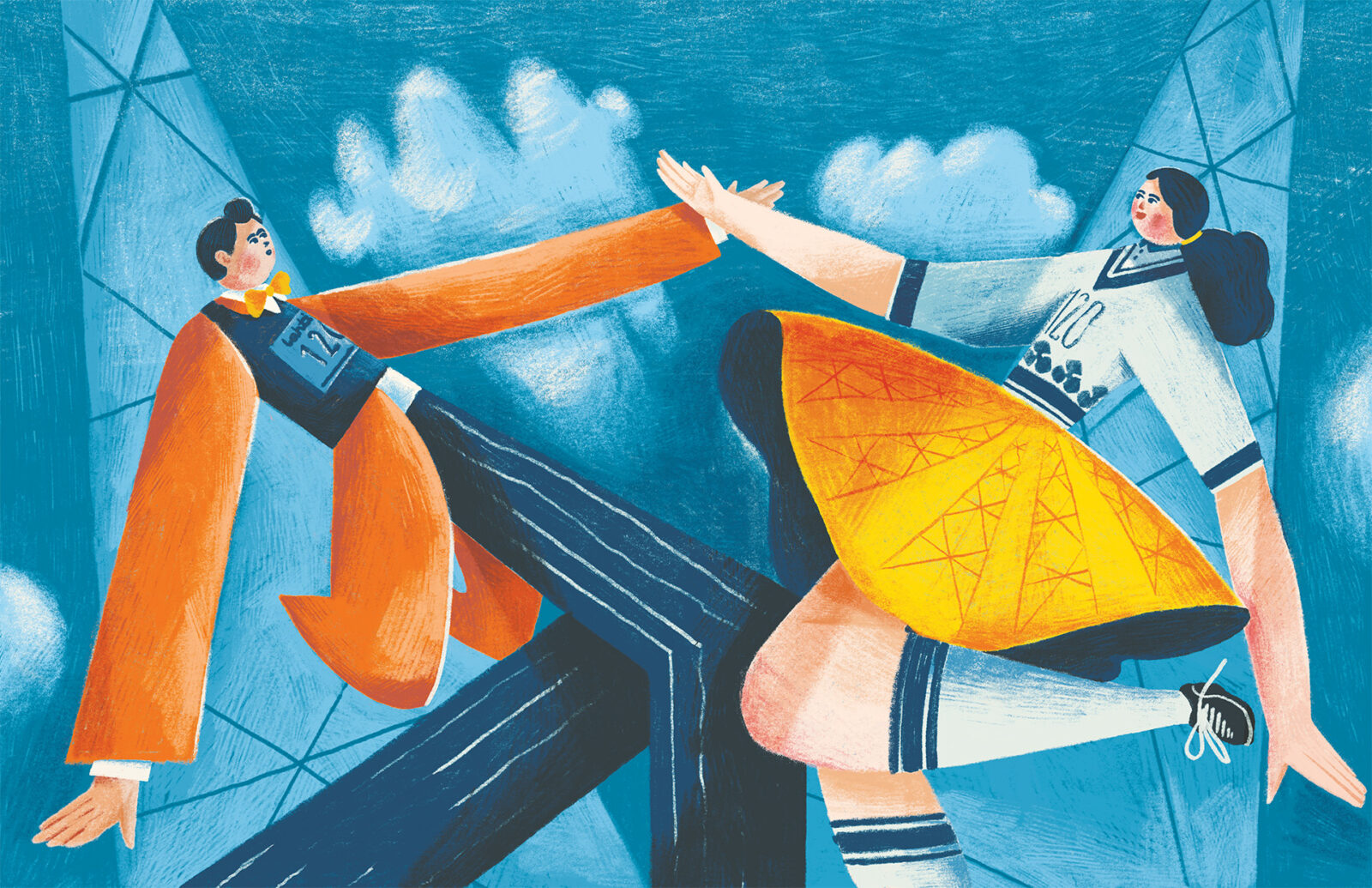 Kuvittaja esittelee Lahden 120-vuotisjuhlan visuaalista ilmettä
